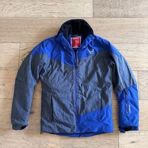 Rossignol Ski Jacket Piste Blue Kids Big Boys Teens Sz 14 Snow Winter
